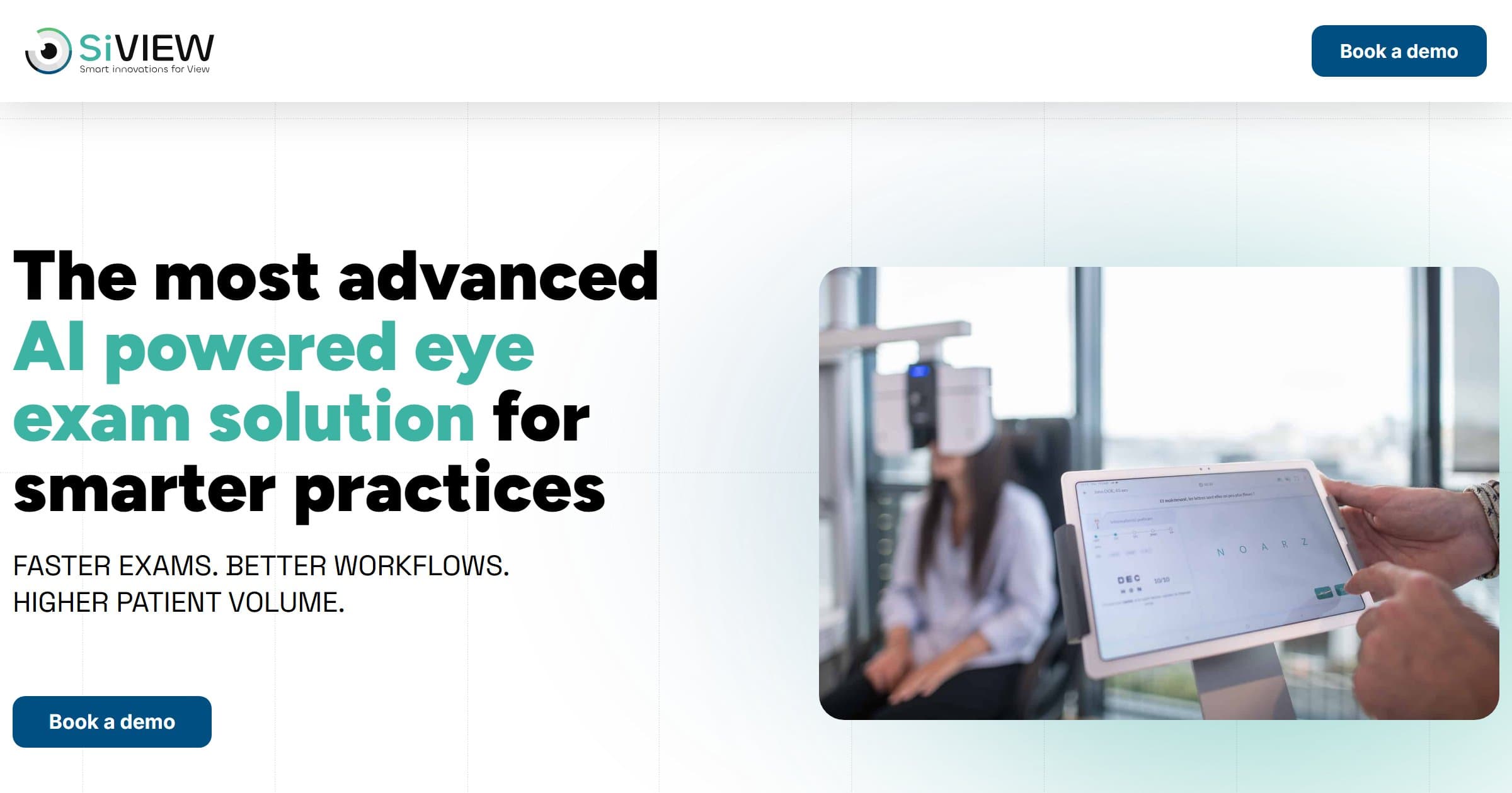 SiView - Eye care platform with a US portal branch where optometrists and stores connect over video calls for remote vision testing.